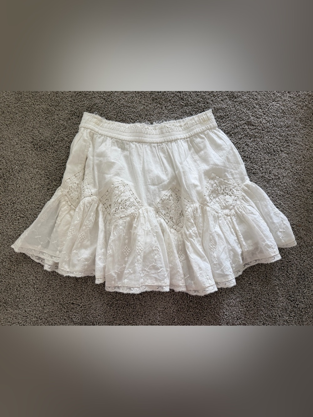 Loveshackfancy mini skirt